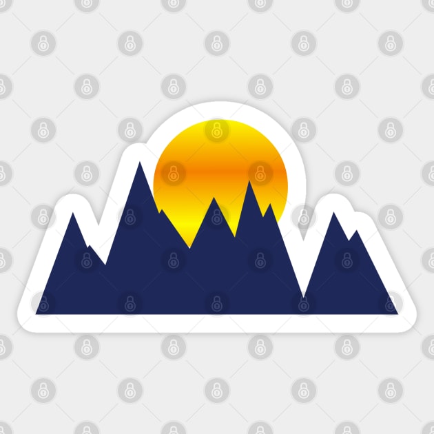 SUNSET WITH MOUNTAINS Sticker by RENAN1989